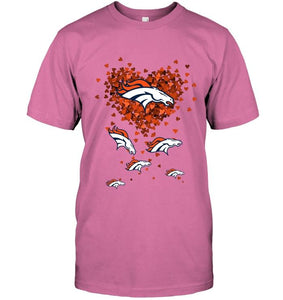 Denver Broncos tiny hearts shape shirt