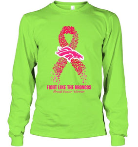 Denver Broncos fight like the Broncos br east cancer warrior shirt