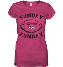 Load image into Gallery viewer, Sunday funday Denver Broncos lover shirt
