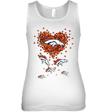 Load image into Gallery viewer, Denver Broncos tiny hearts shape shirt
