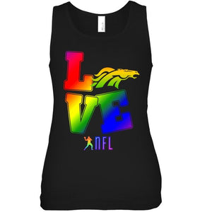 Love Denver Broncos lgbt NFL shirt