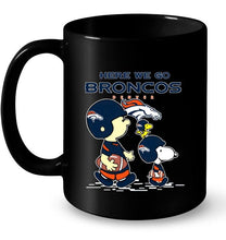 Load image into Gallery viewer, Here we go Denver Broncos snoopy shirt
