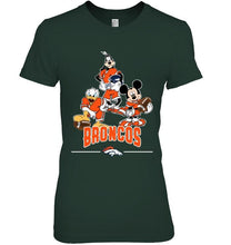 Load image into Gallery viewer, Denver Broncos mickey donald goofy fan shirt
