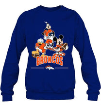 Load image into Gallery viewer, Denver Broncos mickey donald goofy fan shirt
