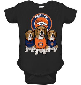 Denver Broncos Beagles fan shirt