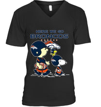 Load image into Gallery viewer, Here we go Denver Broncos snoopy shirt
