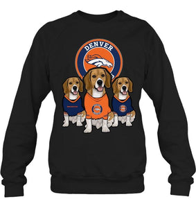 Denver Broncos Beagles fan shirt