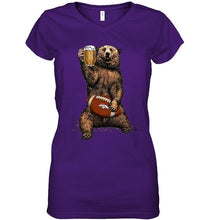 Load image into Gallery viewer, Denver Broncos Beer drinking bear shirt
