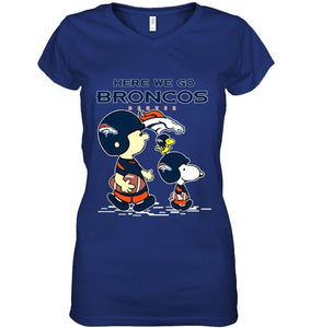 Here we go Denver Broncos snoopy shirt