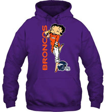 Load image into Gallery viewer, Denver Broncos betty boop fan shirt
