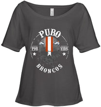 Load image into Gallery viewer, Puro Denver Broncos por vida fan shirt
