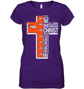 Can do all things through christ strengthens me Denver Broncos shirt