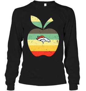 Denver Broncos teacher apple retro shirt