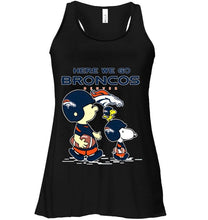 Load image into Gallery viewer, Here we go Denver Broncos snoopy shirt
