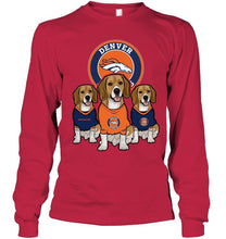 Load image into Gallery viewer, Denver Broncos Beagles fan shirt
