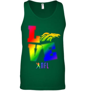 Love Denver Broncos lgbt NFL shirt