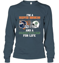 Load image into Gallery viewer, i&#39;m a Denver Bronco and a Colorado State Ram for life shirt
