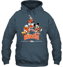 Load image into Gallery viewer, Denver Broncos mickey donald goofy fan shirt
