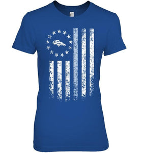 Denver Broncos american flag stars shirt