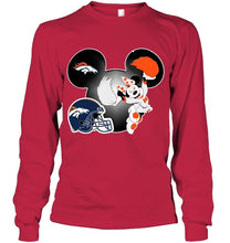 Load image into Gallery viewer, Denver Broncos Minnie cheerleader shirt
