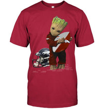 Load image into Gallery viewer, Groot loves Denver Broncos fan hoodie
