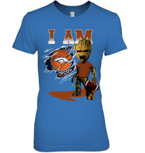 Load image into Gallery viewer, I am Denver Broncos groot shirt
