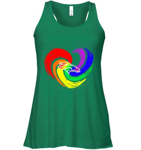 Denver Broncos lgbt tornado heart shirt