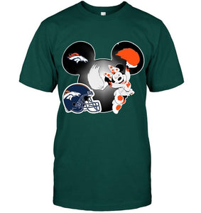 Denver Broncos Minnie cheerleader shirt
