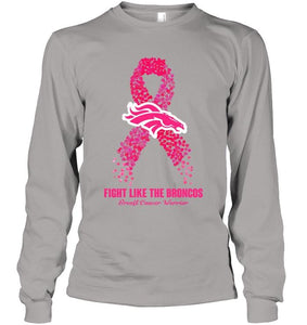 Denver Broncos fight like the Broncos br east cancer warrior shirt