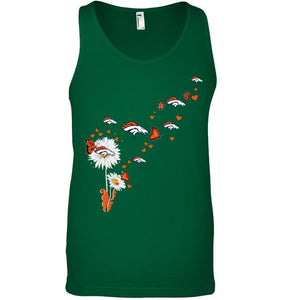 Denver Broncos daisy butterfly fan shirt