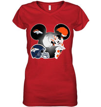 Load image into Gallery viewer, Denver Broncos Minnie cheerleader shirt

