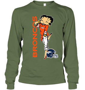 Denver Broncos betty boop fan shirt