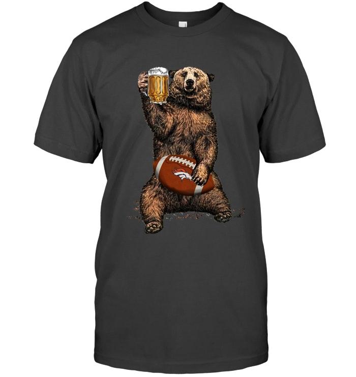 Denver Broncos Beer drinking bear shirt