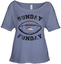 Load image into Gallery viewer, Sunday funday Denver Broncos lover shirt
