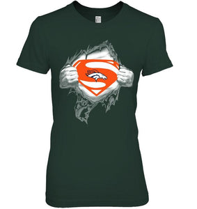 Denver Broncos Superman Ripped shirt