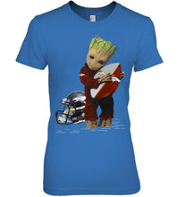 Load image into Gallery viewer, Groot loves Denver Broncos fan hoodie
