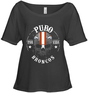 Puro Denver Broncos por vida fan shirt