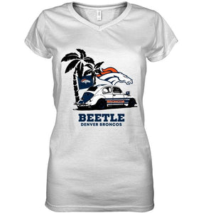 Beetle Denver Broncos on beach shirt