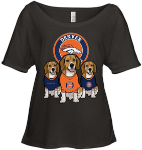 Denver Broncos Beagles fan shirt