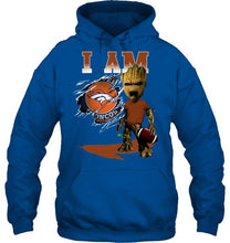 Load image into Gallery viewer, I am Denver Broncos groot shirt
