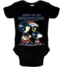 Load image into Gallery viewer, Here we go Denver Broncos snoopy shirt
