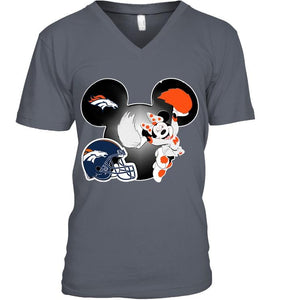 Denver Broncos Minnie cheerleader shirt