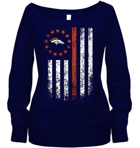 Denver Broncos american flag star shirt