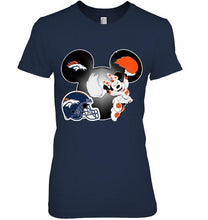 Load image into Gallery viewer, Denver Broncos Minnie cheerleader shirt
