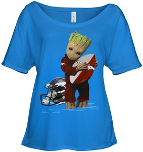 Groot loves Denver Broncos fan hoodie