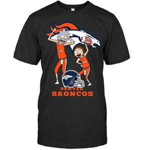 Denver Broncos Rick and morty fan shirt