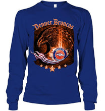 Load image into Gallery viewer, denver broncos eagle american flag shirt
