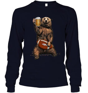 Denver Broncos Beer drinking bear shirt