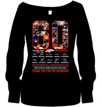 Load image into Gallery viewer, 60 years of Denver Broncos thank you for the memories shirt
