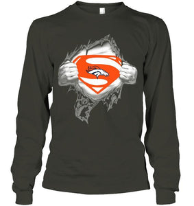 Denver Broncos Superman Ripped shirt